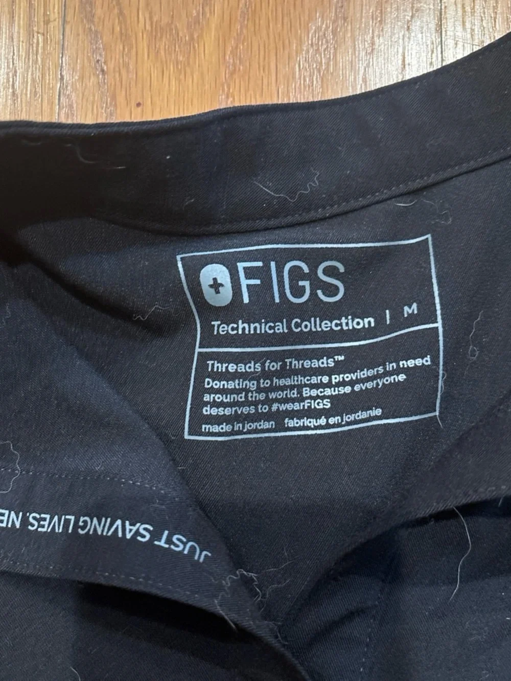 Figs Black Jogger Pants with Drawstring